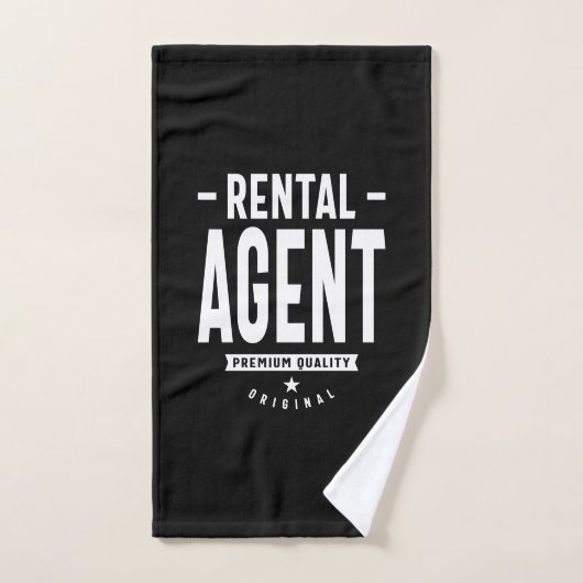Agent de location Titre du travail Cadeau (Serviette à main)