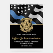 Agent de police Loi de la retraite Accueil (Recto)