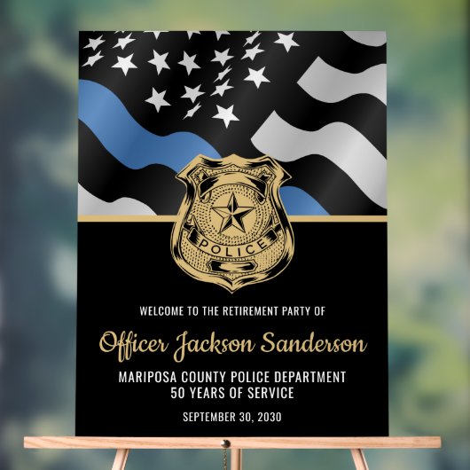 Agent de police Loi de la retraite Accueil (Neutre)