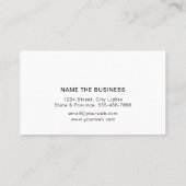 Agent de prêt bancaire notaire Carte de visite Gol (Dos)