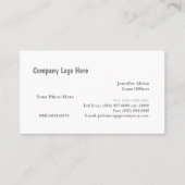 Agent de prêt / Hypothèque / Carte de visite immob (Devant)