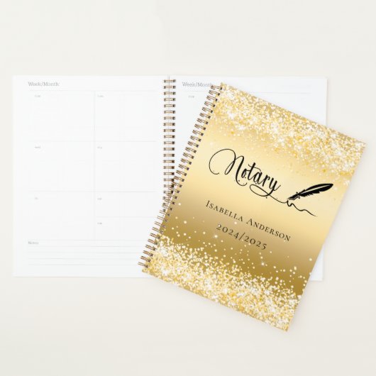 Agent de signature de prêt notaire or 2025 (Devant avec enveloppe)