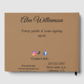 Agent de signature de prêt public notaire ajouter (Verso)