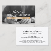 Agent de signature du Étiquette d'or Notaire et Ap (Devant / Derrière)