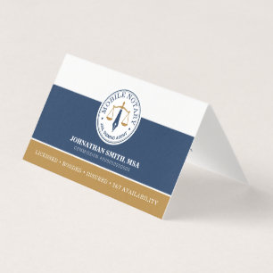 Agent de signature juridique mobile Ligne Navy Or