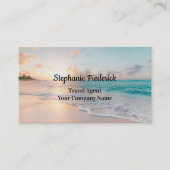 Agent de voyage Beach Carte de visite Océan (Devant)