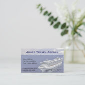 Agent de voyage Carte de visite de l'Agence des na (Debout devant)