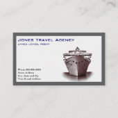 Agent de voyage Carte de visite de l'Agence des na (Devant)