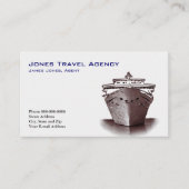 Agent de voyage Carte de visite de l'Agence des na (Devant)