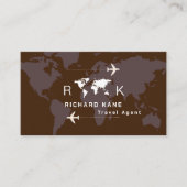 Agent de voyage Carte de visite pour lui (Devant)