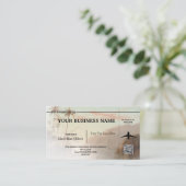 Agent de voyage Carte d'embarquement pour l'île Tr (Debout devant)