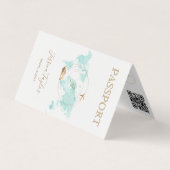 Agent de voyage Carte du monde de passeport Insére (Devant)