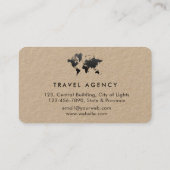 Agent de voyage Carte du monde Services de vacance (Dos)