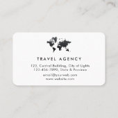 Agent de voyage Carte du monde Vacances Couleur d' (Dos)