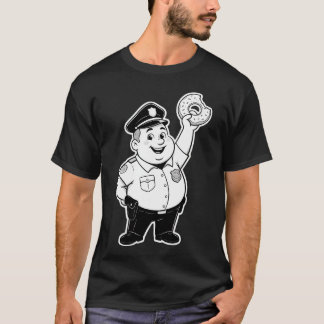 agent die een donut eet t-shirt