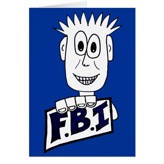 Agent du FBI de bande dessinée (Devant)