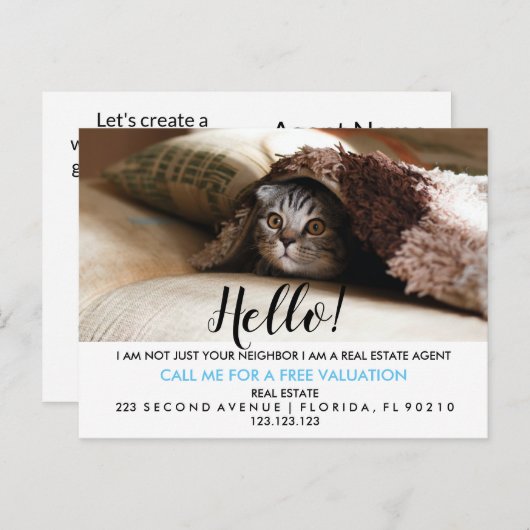 Agent Immobilier CARTE DE VISITE (Devant / Derrière)