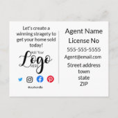 Agent Immobilier CARTE DE VISITE (Dos)