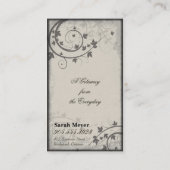 Agent immobilier Carte de visite - Brown beige noi (Dos)