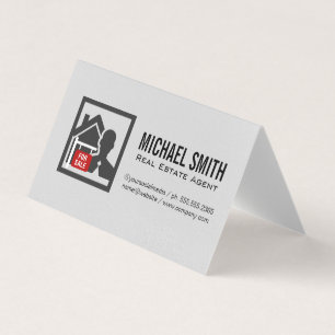 Agent immobilier Carte de visite du Gestionnaire