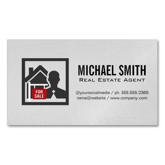 Agent immobilier | Carte de visite du Gestionnaire (devant)
