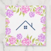 Agent Immobilier Étiquettes Cadeaux Fleurs Printan (Dos)