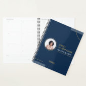 Agent immobilier Navy Fine Lines (Devant avec enveloppe)
