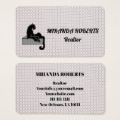 Agent immobilier noir et blanc Ajouter (Devant & derrière)