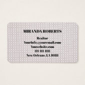 Agent immobilier noir et blanc Ajouter (Dos)