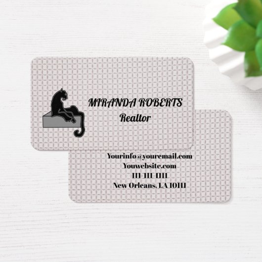 Agent immobilier noir et blanc Ajouter (Bureau)