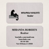 Agent immobilier noir et blanc Ajouter (Devant & derrière)