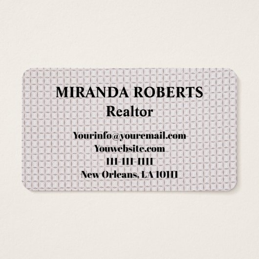 Agent immobilier noir et blanc Ajouter (Dos)