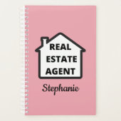Agent immobilier rose moderne (Devant)