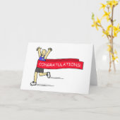 Agent met de banner van Gelukwensen Kaart (Gele Bloem)