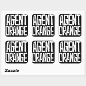 Agent Orange "Trashed" Logo Stickers Patinage Punk (Feuille)