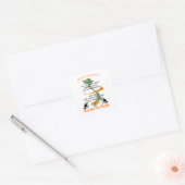 Agent Orange Vierkante Sticker (Envelop)