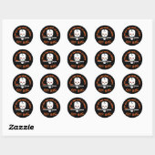 Agent Oranje de Gift DARK Ronde Sticker (Vel)