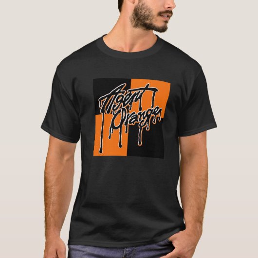 Agent Oranje "Drip" Logo Punk T-Shirt Schaats (Voorkant)