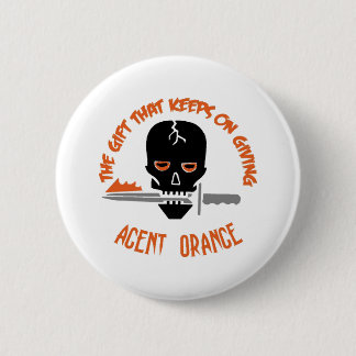 Agent Oranje het kaartenlicht Ronde Button 5,7 Cm