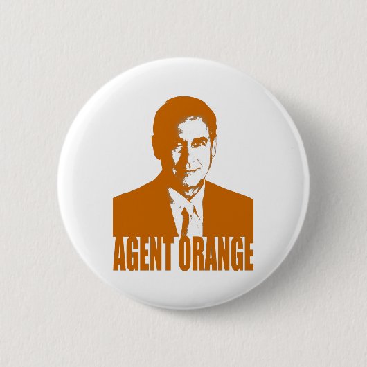 Agent Oranje Ronde Button 5,7 Cm (Voorkant)