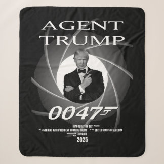 Agent President Donald Trump Inauguratie Dag 47 Sherpa Deken