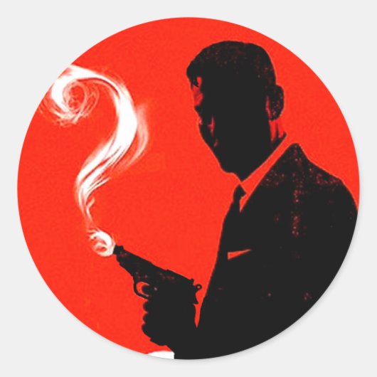 Agent Secret Ronde Sticker (Voorkant)