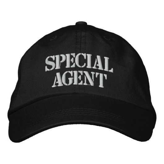 "AGENT SPÉCIAL" CASQUETTE EMBROIDÉE (Devant)