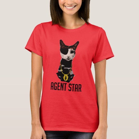 Agent Star Pop Art T-Shirt (Voorkant)