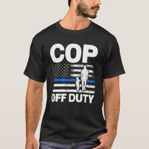 agent van dienst politie agenten t-shirt