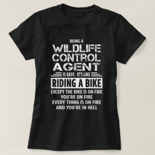 agent voor de bestrijding van wilde dieren t-shirt