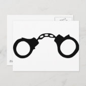 agenten handboeien briefkaart (Voorkant / Achterkant)