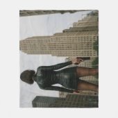 Agentin Black Poster Fleece Deken (Voorkant)