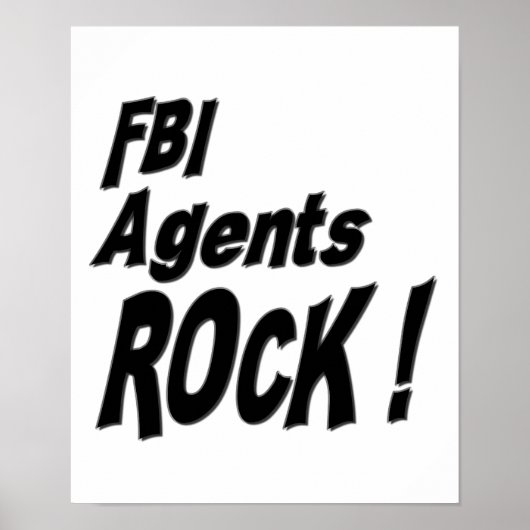 Agents du FBI Rock ! Impression de l'affiche (Devant)