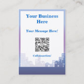 Agents immobiliers de ville de calendrier de carte (Dos)